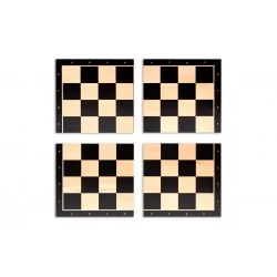 TABLERO AJEDREZ PROFESIONAL 40x40 NEGRO IMANTADO