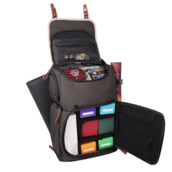 MOCHILA PORTADORA DE JUEGOS DE CARTAS COLOR GRIS