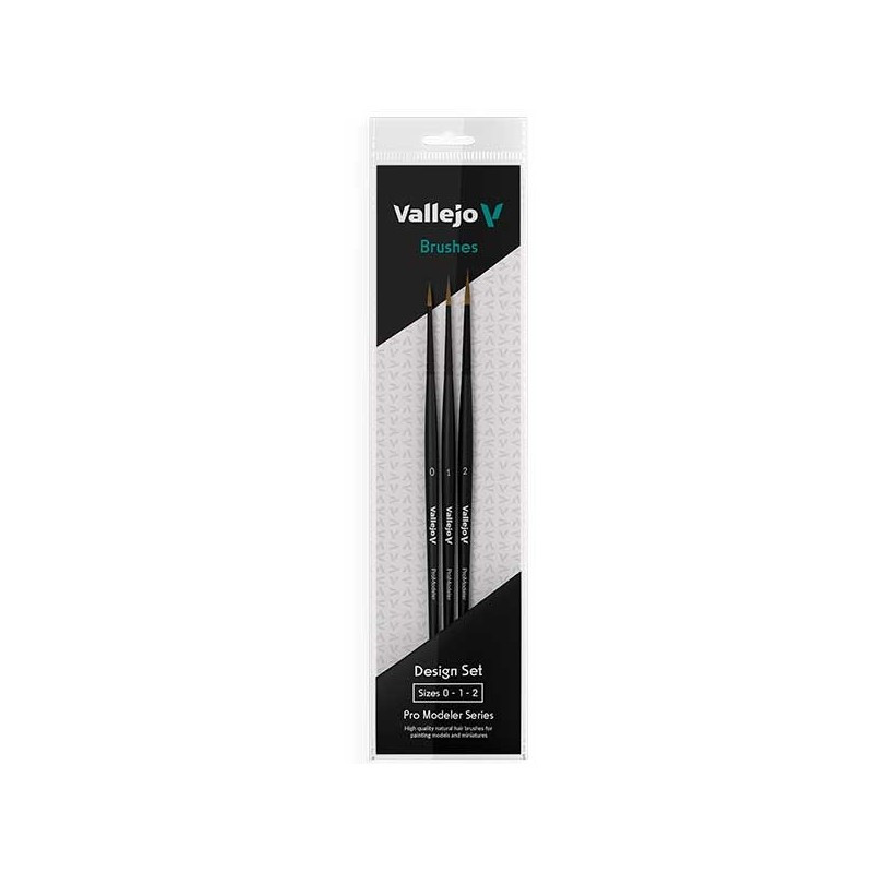 PINCEL PELO NATURAL PRO MODELER DESIGN SET 0, 1 y 2