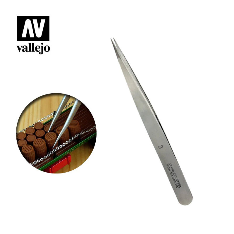 PINZAS DE PRECISION DE PUNTA RECTA (120mm)