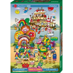 Puzzle 500 pzs. Take a Trip! With Jeremiah Ketner
