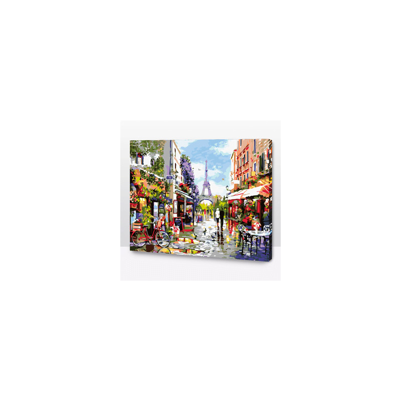KIT PAINT BY NUMBERS PASEANDO POR PARIS 40x50