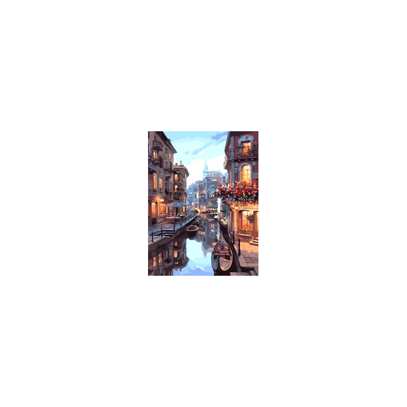 KIT PAINT BY NUMBERS GONDOLAS EN VENECIA 50X65