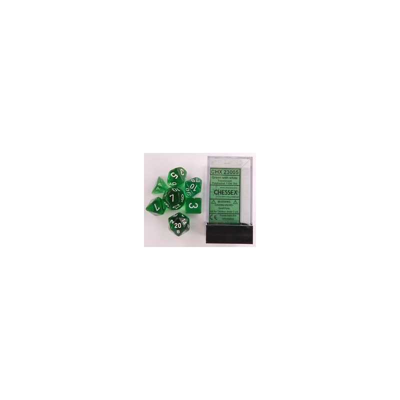 set-de-7-dados-traslucidos-verde-c-blanco
