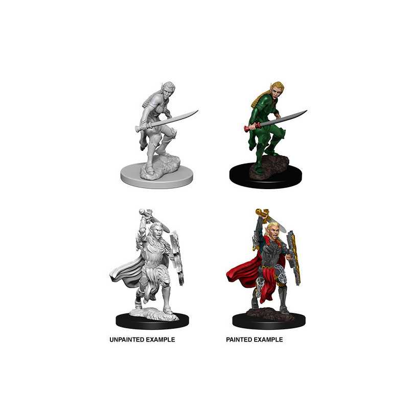 MINIATURAS D&D: FEMALE ELF FIGTHER