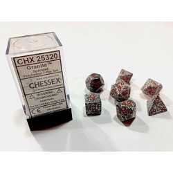 SET DE 7 DADOS MOTEADOS GRANITO