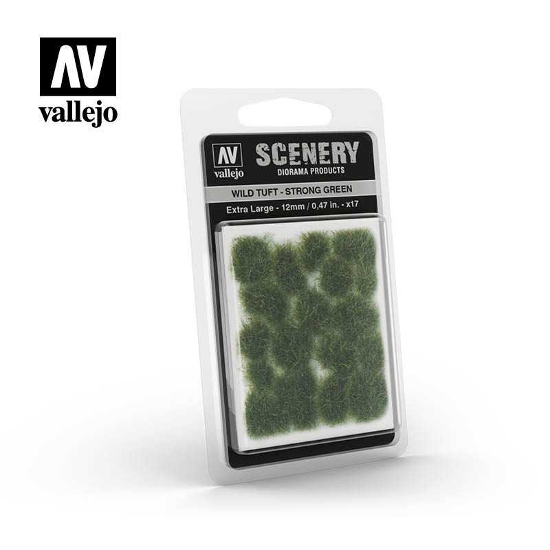 WILD TUFT - STRONG GREEN 12mm