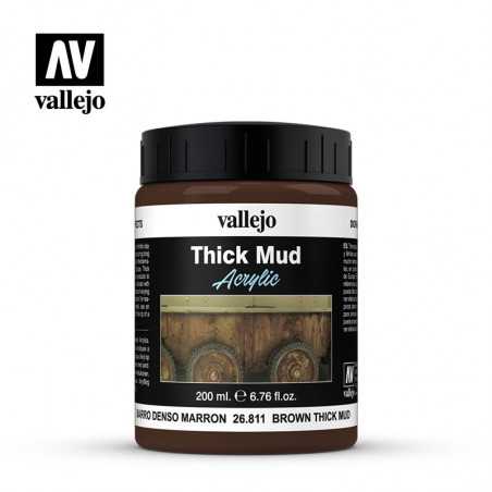 DE Texturas de barro 200ml, Barro marrón denso