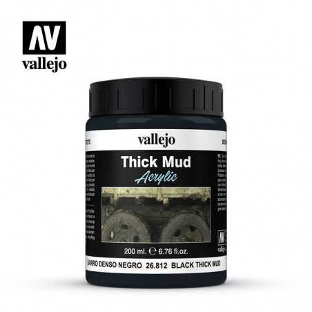 DE Texturas de barro 200ml, Barro negro denso