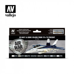 MODEL AIR SET: US NAVY & USMC FROM 70s TO PRESENT (8)