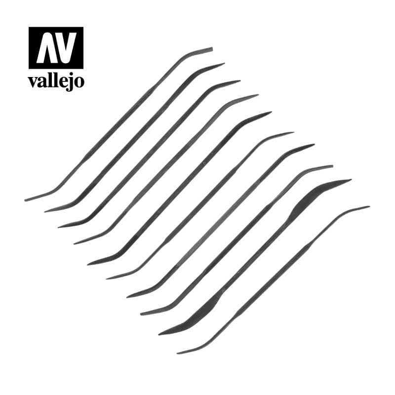 SET DE 10 LIMAS DE CURVADAS PARA MODELISMO