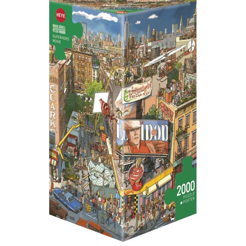 Puzzle 2000 pzs. GOBEL & KNORR, Superhero Movie